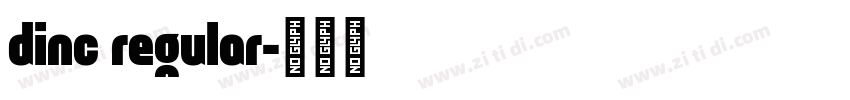 dinc regular字体转换